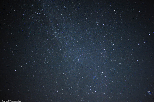 天の川と、ペルセウス流星群