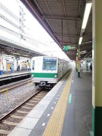千代田線 安孫子に向けて去っていく@柏駅