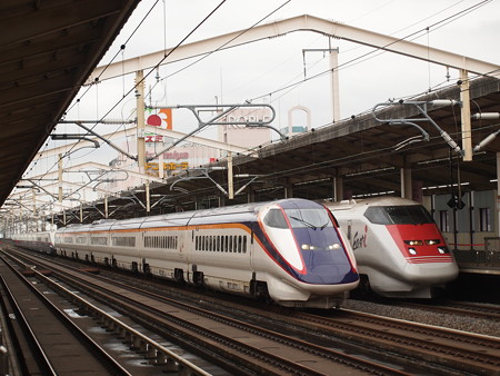 E3系つばさ East-i追い越し 東北新幹線小山駅