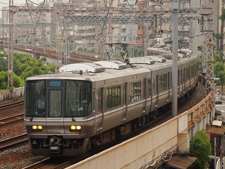 223系新快速 東海道本線神戸~元町01