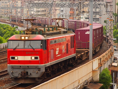 EF510貨物 東海道本線神戸~元町