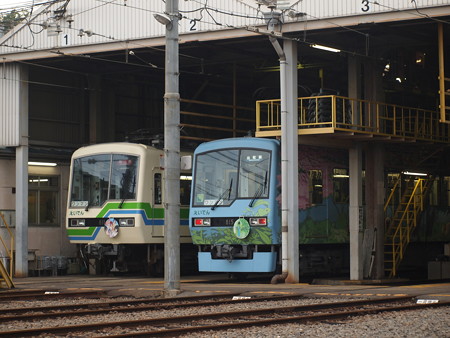 叡電800系 修学院車庫02