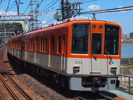 阪神8000系急行 阪神本線淀川駅02