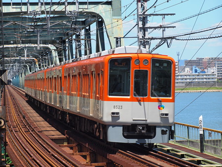 阪神8000系急行 阪神本線淀川駅04