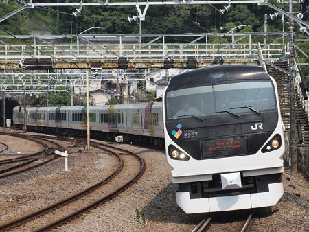 E257系特急かいじ 中央本線相模湖駅