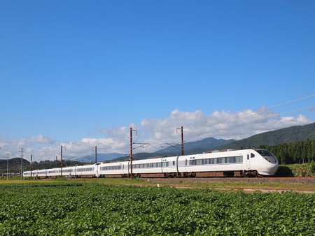 681系特急しらさぎ北陸本線河毛~虎姫01