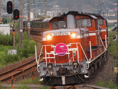 DD51 寝台特急トワイライトエクスプレス 伯備線豪渓~日羽