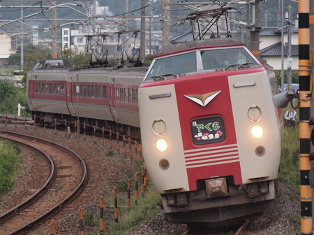 381系特急やくも 伯備線豪渓~日羽