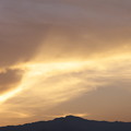 Photos: 日没時の燃え残りの雲