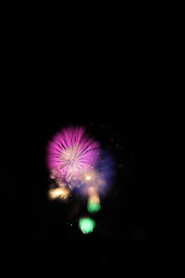かがり火祭り 花火