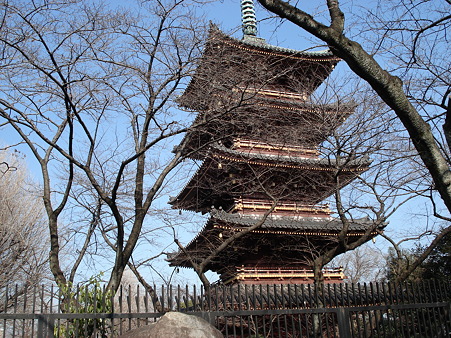 上野東照宮の五重塔