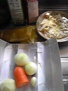 2012年3月30日のお昼の食材
