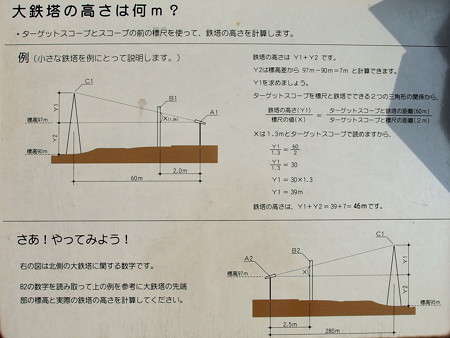 大久野島の鉄塔計算図