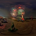 Photos: 2015年8月2日　清水みなと祭り　海上花火大会 360度パノラマ写真