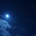 月、雲、星空