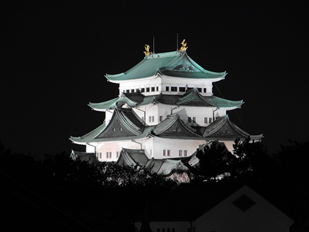 名古屋城の夜景