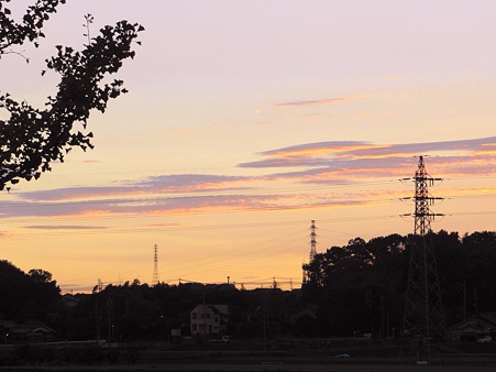 初秋の夕空