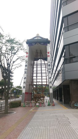 2015年 博多祇園山笠 飾り山笠 建設中 写真画像 (4)