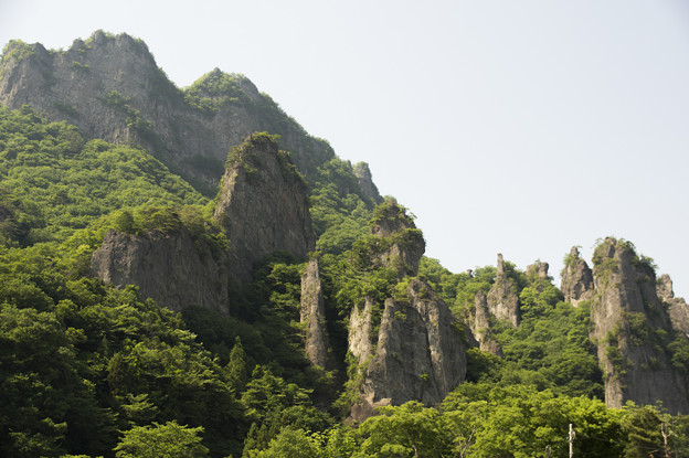 妙義山奇岩 中之嶽石門