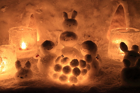 雪だるまとうさぎ2