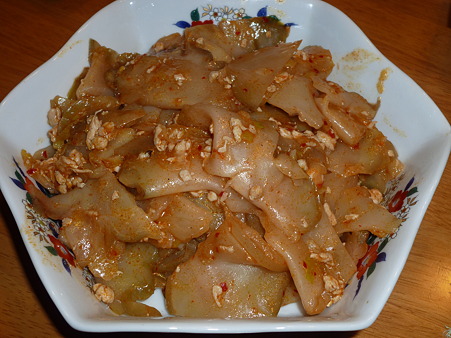ザーサイの炒め物