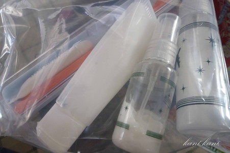 機内用手荷物準備