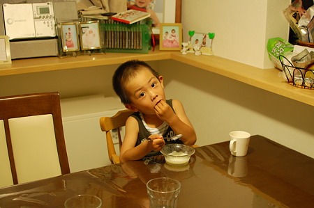 冷たくて食べられな~い