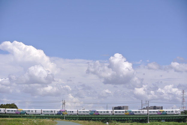 中央本線多摩川橋梁にて
