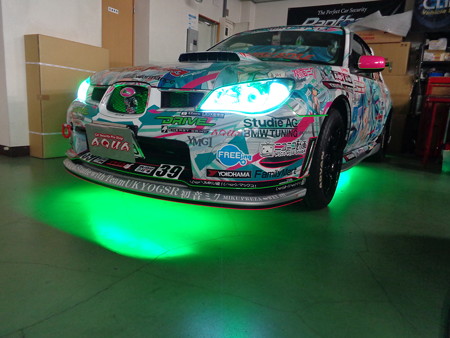 インプレッサＧＤＢ　愛知県　アンダーネオン取付