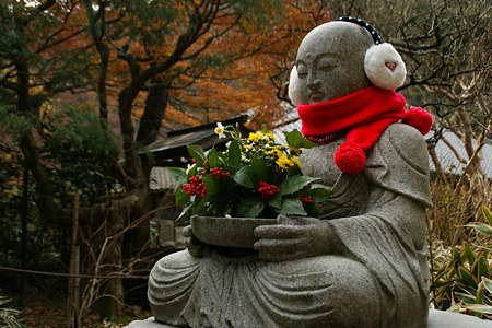 花想い地蔵、明月院!