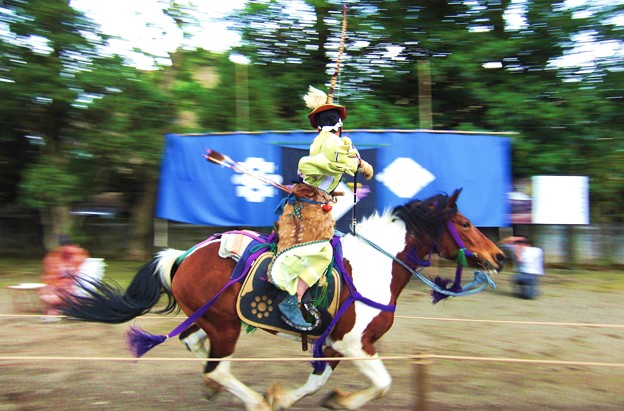 水前寺公園 水前寺成趣園 流鏑馬 Suizenji Park Yabusame Archery on Horseback　Mounted archery
