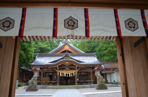 白山比咩神社の本殿をお参り
