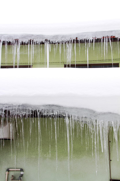 Photos: 氷柱の二段屋根